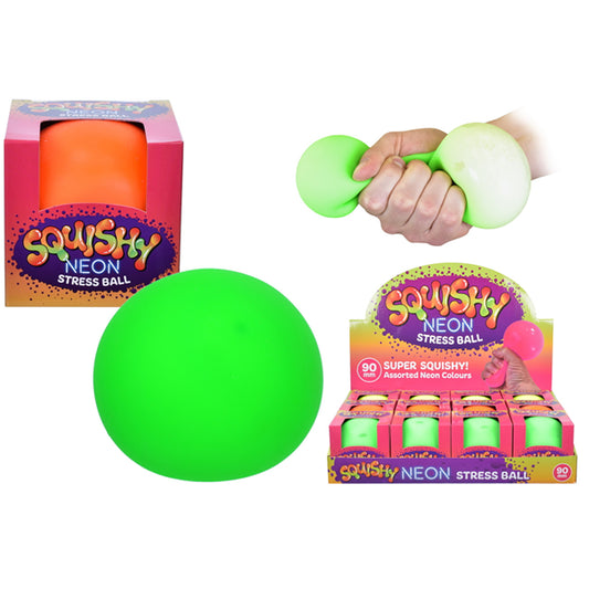 Squishy Neon Stress Ball 90mm image 0